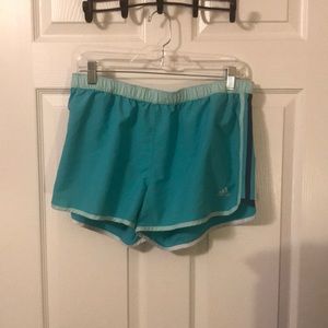 Adidas Blue Running Shorts Large
